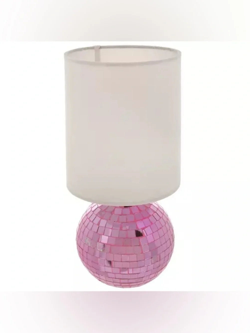 Pink Disco Ball Lamp